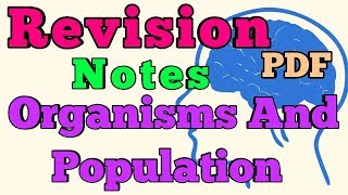 Biology Class 12 Unit 13 | Organisms And Population Revision Notes ... With PDF