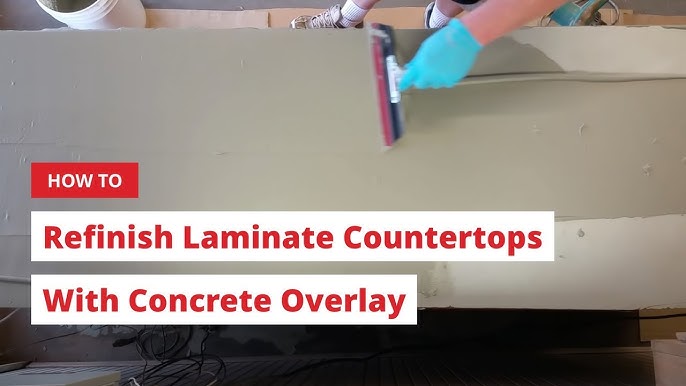 How To Refinish Laminate Countertops, Diy Cement Overlay Countertops