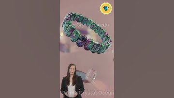 Ruby Zoisite Oval Bracelet