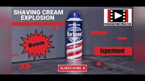 Shaving Cream Explosion Experiment