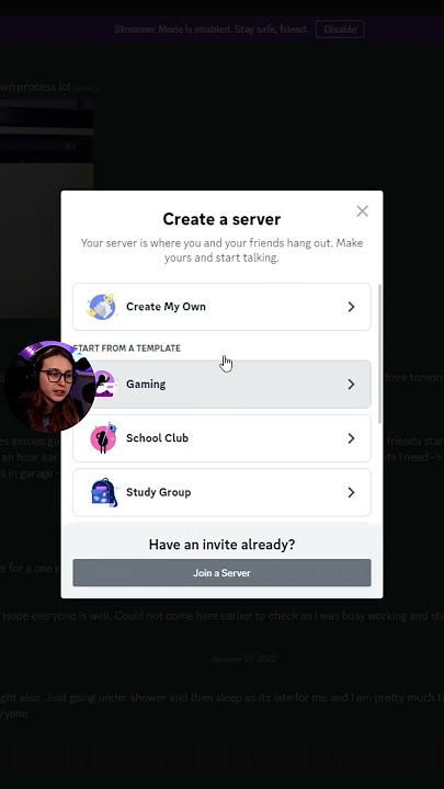 A professional Discord server setup for a Twitch streamer or