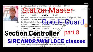 #goods guard question/station master question/section controller question/departmental exams/#ldc