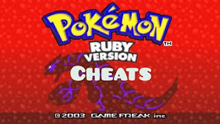 Pokemon ruby legendary pokemon cheats (gba emulator) screenshot 1