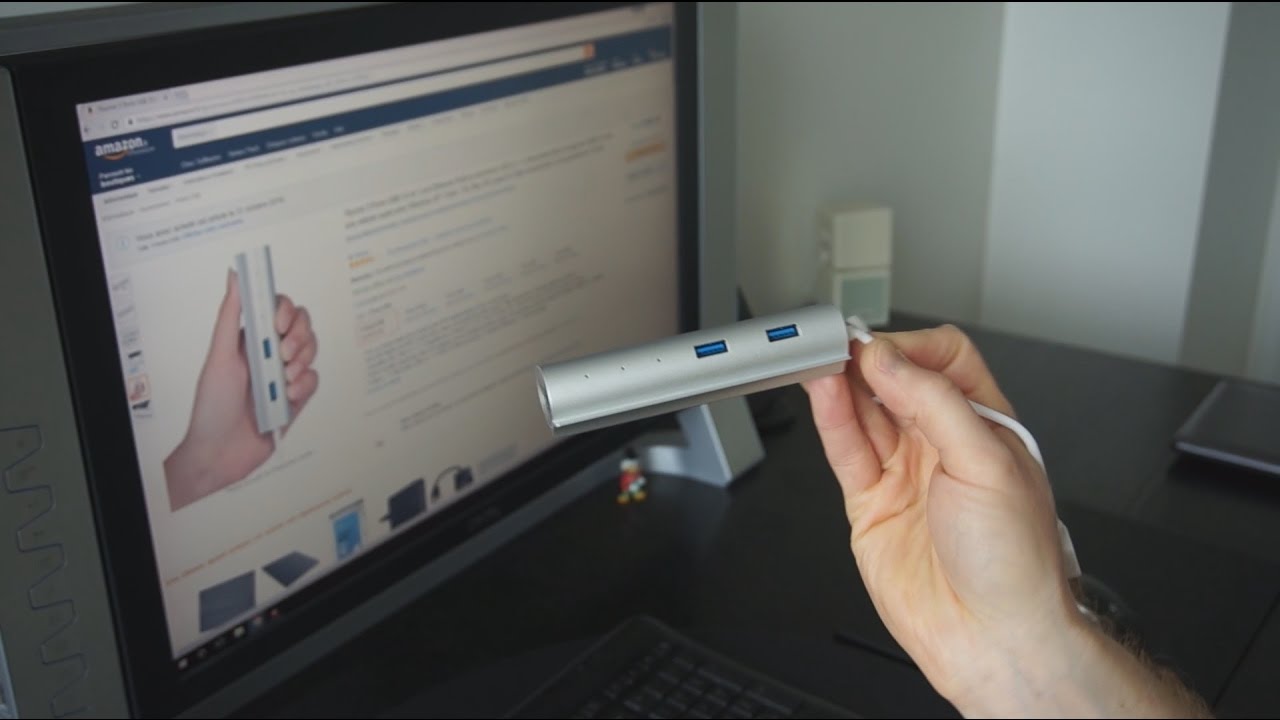 Ajouter des ports USB et Ethernet sur smartphones, tablettes ou ultraportables: le hub USB 1byOne