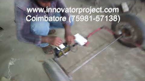 automatic sensor based braking system for four wheeler vehicle / Final year automobile project 2019