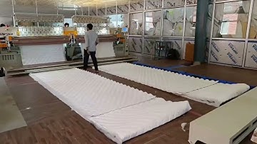 Demonstration at customer factory Embroidery & Quilting Machine Double Roll