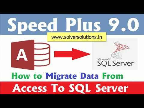 How To Convert Access Database To SQL Server only - YouTube