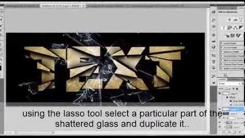 shatter text effect-adobe photoshop cs5 tutorial [de0]