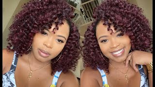 EASY CROCHET STYLE USING FREETRESS WAND CURL | FALL HAIR COLOR | PROTECTIVE STYLE