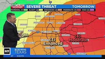 Threat of tornadoes, damaging winds, hail possible on Thursday