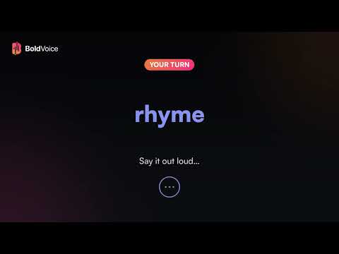 How to Pronounce Rhyme | Hear It Instantly