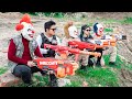 LTT Films : Police S.W.A.T Silver Flash Nerf Guns Fight Masked Boss Couple Police &amp; Crime