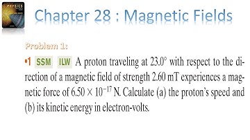 Problem 1 | Chapter 28 | Fundamentals of Physics Halliday & Resnick 10th Edition