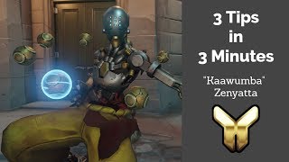 Gold Zenyatta VOD Review | Overwatch 3 Tips in 3 Minutes #8