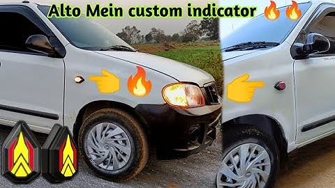 Maruti Suzuki Alto indicator change || Alto LED Indicator🔥🔥|| Alto Running Indicator Installing...