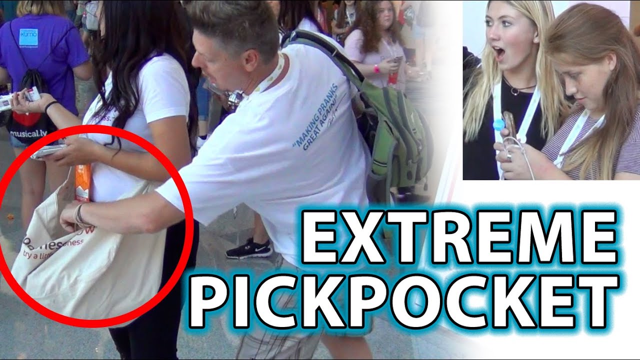 FUNNY PICKPOCKET PRANK! YouTubers React! YouTube
