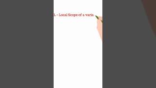 scope of a variable| LEGB RULE in Python  #short #shorts #trending #shortsyoutube