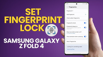 How To Set Fingerprint Lock On Samsung Galaxy Z Fold 4 | Secure Your Phone Easily