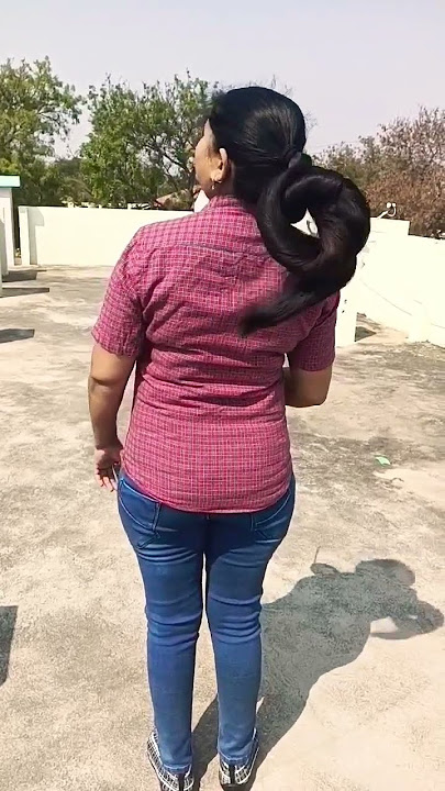 open long hair 😉#ytshorts  #viral #longhair #verylonghair #roshanisra  #viralhair #trending #shorts