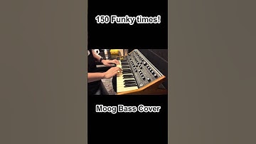Moog Bass cover 📍150 funky #shorts #bass #funk #funky #moog #music #piano #keyboard #cover 