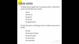 #Definite-articles أداة التعريف باللغة الانكليزية