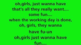 Miley cyrus girls just wanna have fun (lyrics)