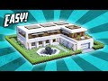 Minecraft: How To Build A Modern Mansion House Tutorial (#34)