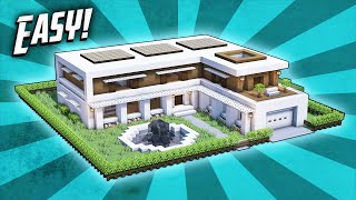 Minecraft: How To Build A Modern Mansion House Tutorial (#34)