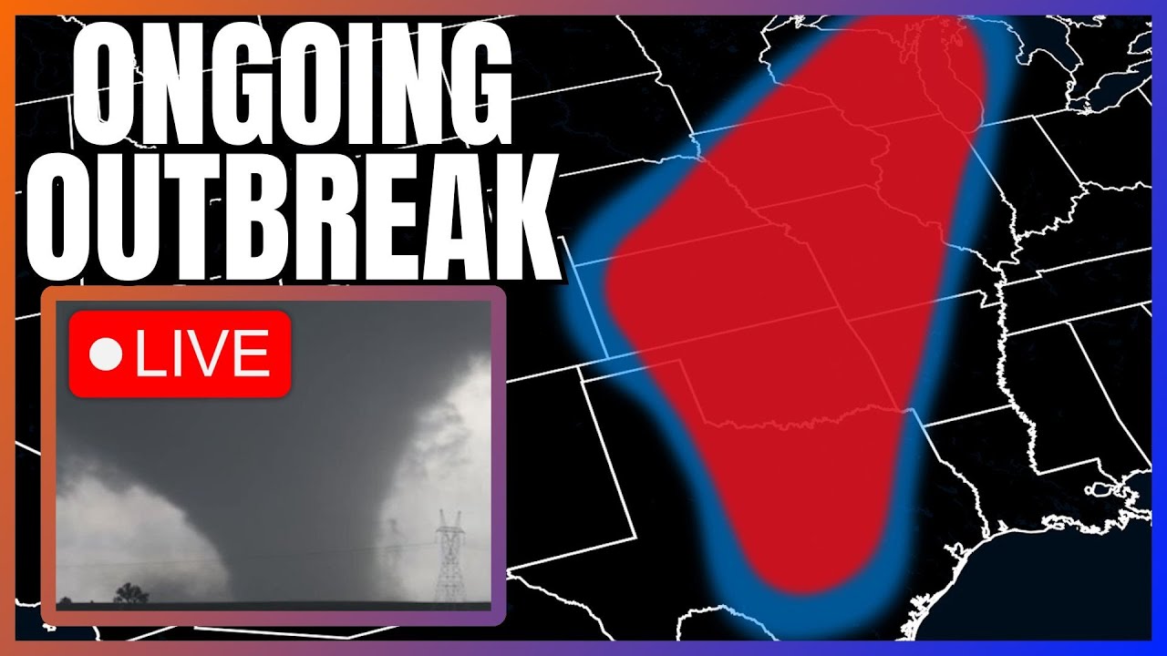 🔴BREAKING - Tornadoes, Damaging Winds & Large Hail Threat Coverage ...
