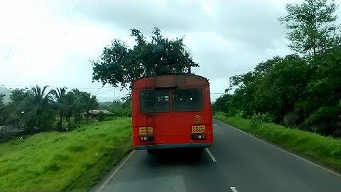 Chasing MSRTC Bus on Mumbai Goa Highway | Konkan in Monsoon
