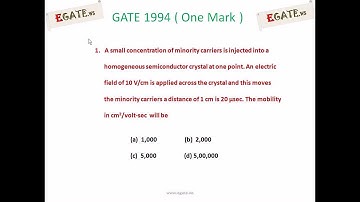 Problem on Semiconductors - GATE 1994 ECE (Electronic Devices) - www.egate.ws