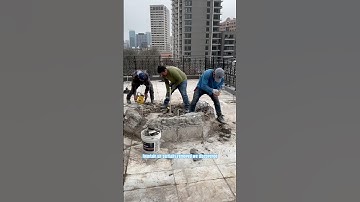 Demo Day on a 4th Story Terrace #terrace #demo #remodel #construction