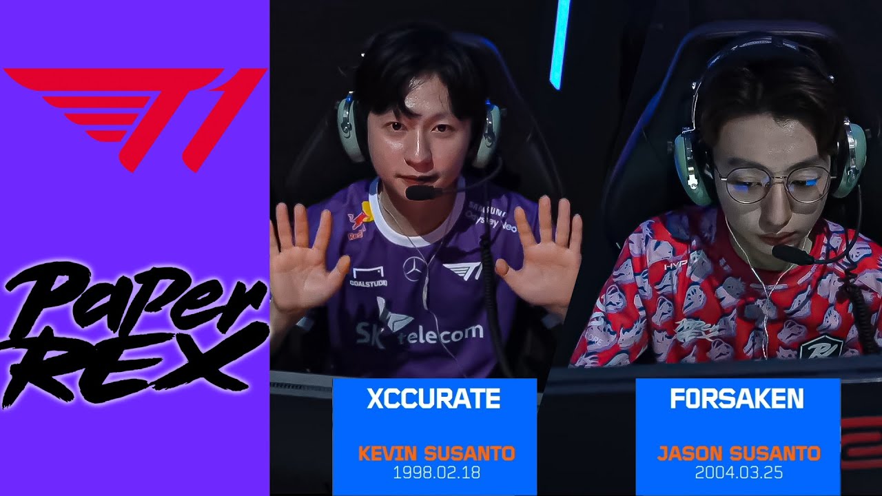 T1 vs PaperRex Derby Susanto Brother Xccurate's clip AfreecaTV