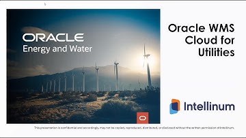 Oracle WMS Cloud for Utilities