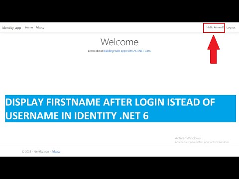 Display FirstName instead of UserName after Login in Identity - ASP.NET Core 6