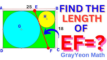 Find the length of the segment EF | Important Geometry skills explained #mathpuzzles #geometryskills