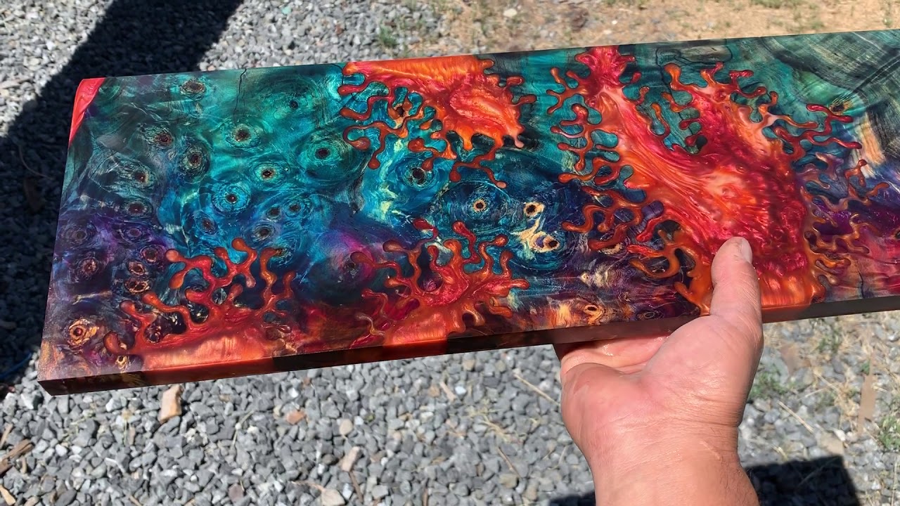 Crazy Burl - Stabilized Guitar 282 - Californiawoods.com