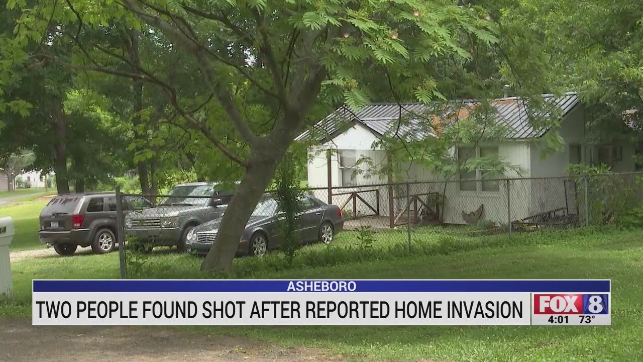 2 people found shot after reported home invasion in Asheboro - YouTube