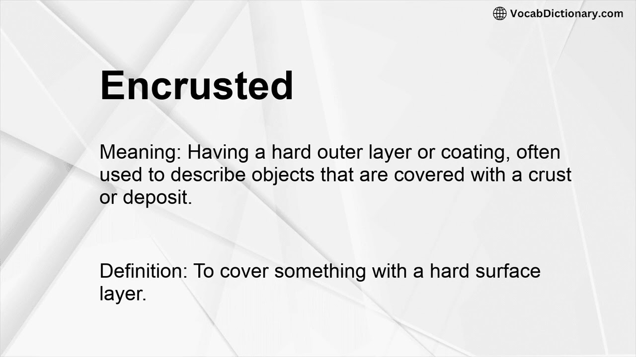 Encrusted Meaning
