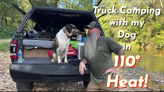 Truck Camping in 110° Heat! With AC!!