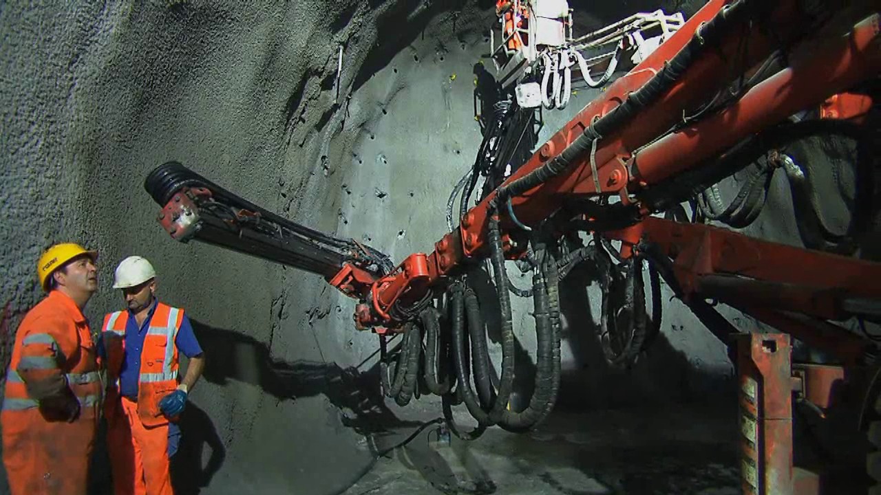 Sprengung Ceneri-Basistunnel