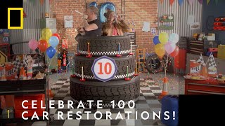 Celebrate 100 Car Restorations With Tim \& Fuzz! | Car S.O.S. | National Geographic UK