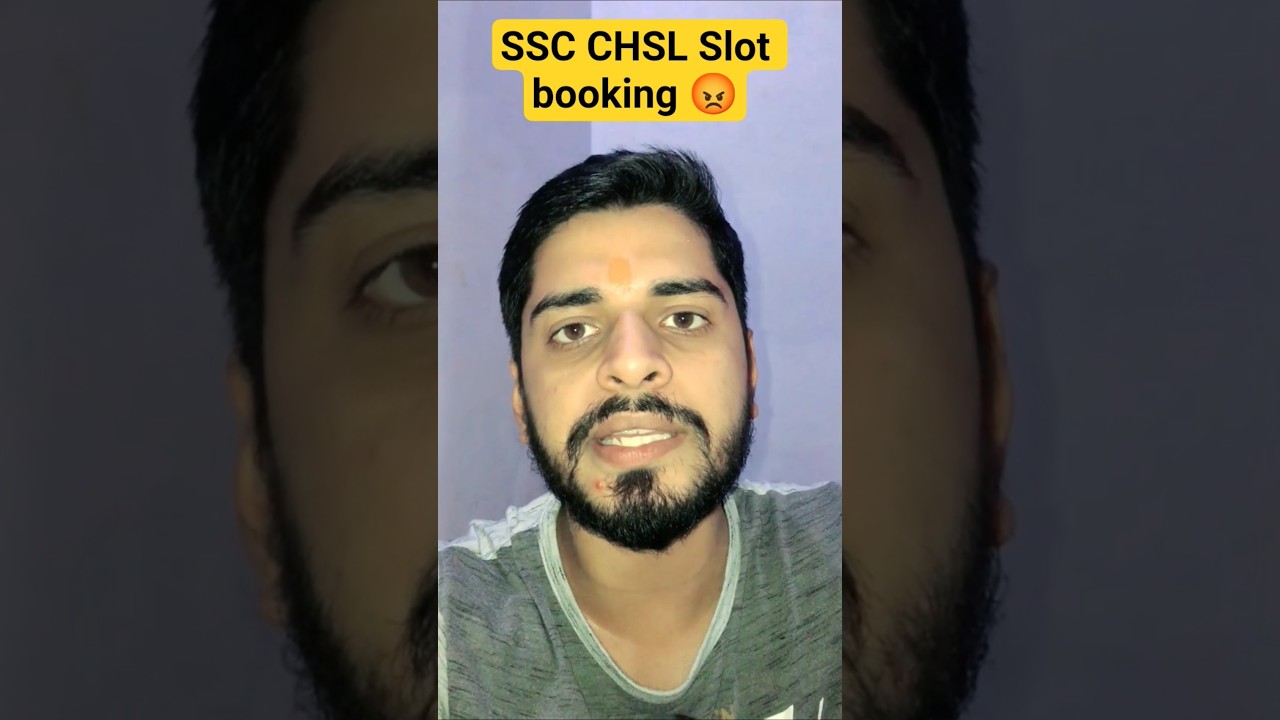 SSC CHSL Slot booking 😡 SSC CHSL exam city and exam date notice | SSC CHSL 2025 