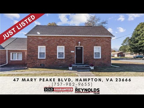 47 Mary Peake Boulevard, Hampton, VA home video tour