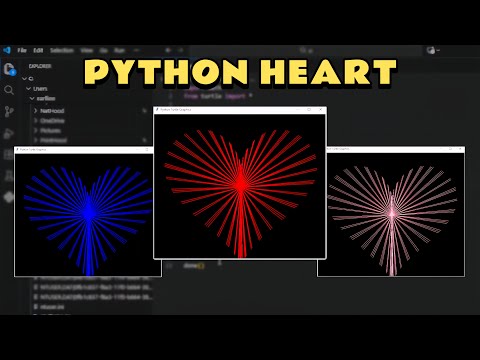 How to Make a Heart Shape Animation Using Python Turtle Graphics