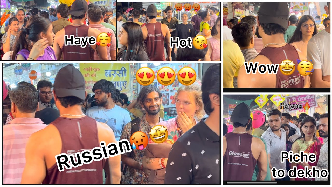 Amazing public reaction at sarafa bazar indore | bodybuilder in sarafa bazar indore