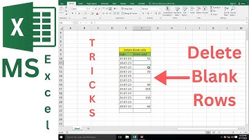 Remove Blank Rows In Excel | Delete Empty Rows In Excel | MS Excel Tricks