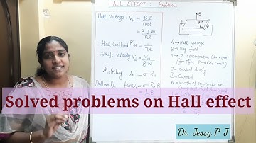 Solved Problems: Hall Effect