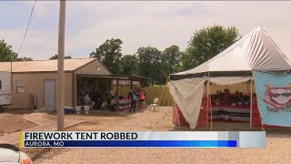 Firework Tent Robbed