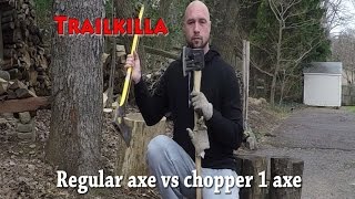 Regular axe vs chopper 1 axe